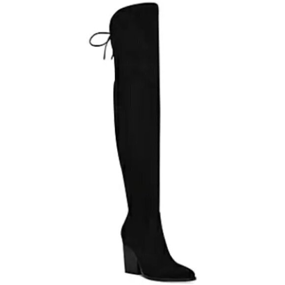Marc Fisher LTD. Women's Okun Thigh High Black Suede Boots - Picture 1 of 6